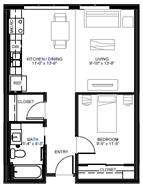 East Side Apartments Floorplan